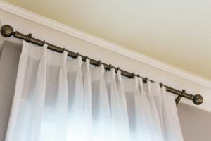 tension rod vs permanent fixings for curtains